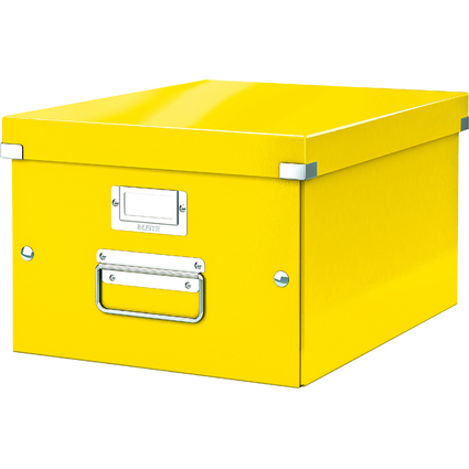 LEITZ Boîte de rangement Click & Store WOW, A4, jaune