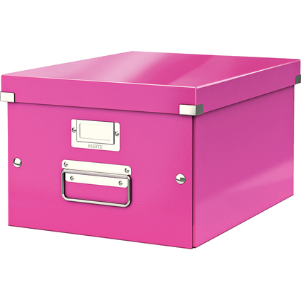 LEITZ Bote de rangement Click & Store WOW, A4, rose