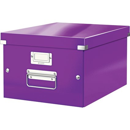 LEITZ Bote de rangement Click & Store WOW, A4, violet