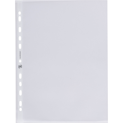 Oxford pochette perfore Premium, A4, PP, 0,12 mm, graine
