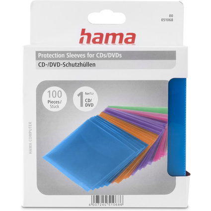 hama Pochette pour CD/DVD, PP,  assorti