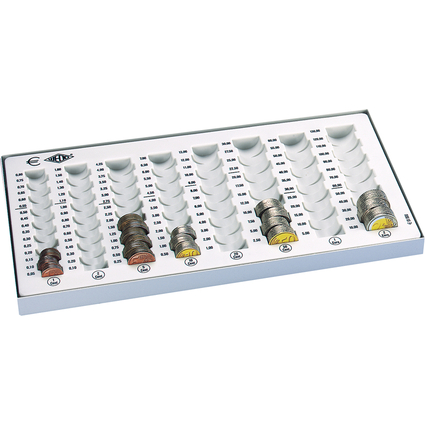 WEDO Monnayeur compact, capacit: 246,40 EUR, gris lumire