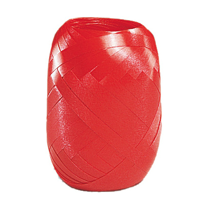 SUSY CARD Bolduc en pelote, lisse, 5 mm x 20 m, rouge