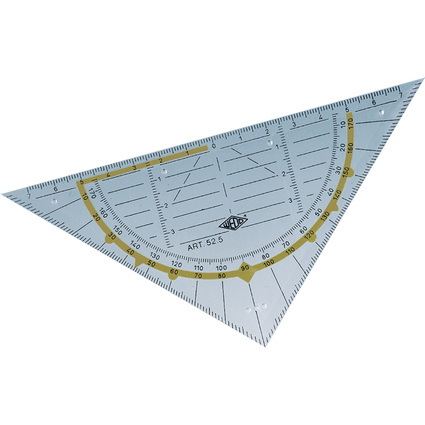 WEDO Equerre gomtrique standard, hypotnuse 160 mm