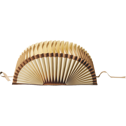 LEITZ trieur ventail, A4, 1-31, 31 compartiments, marron