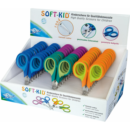 WEDO Ciseaux de bricolage Soft-Kid, rond, longueur: 115 mm