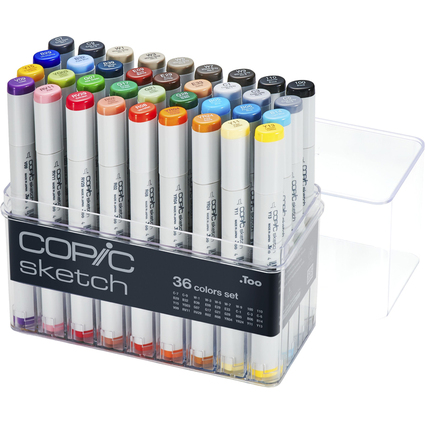 COPIC Marqueur sketch, set de 36 "Base"