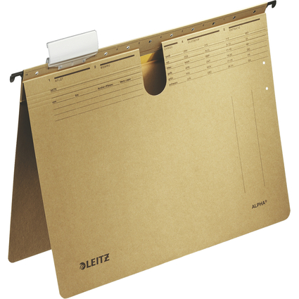 LEITZ Dossiers suspendus ALPHA, A4, reliure commerciale,