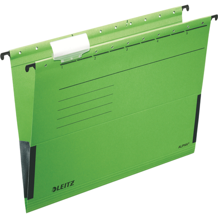 LEITZ Dossier suspendu ALPHA, A4, avec soufflet, vert