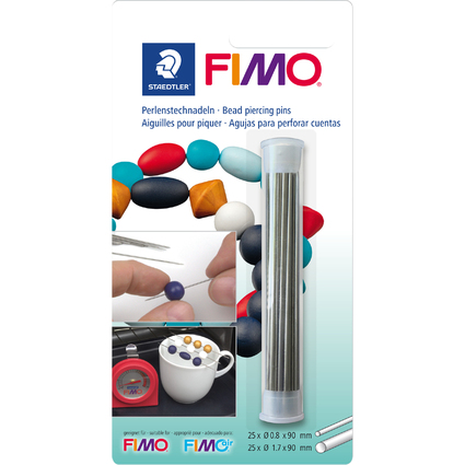 FIMO Aiguille  perles, en mtal