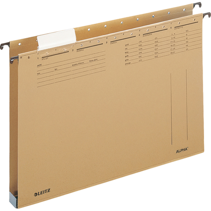 LEITZ Dossier suspendu ALPHA, format A4, largeur du fond: