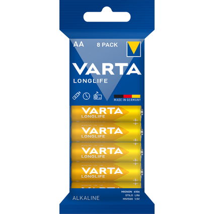 VARTA Pile alcaline "LONGLIFE", Mignon AA