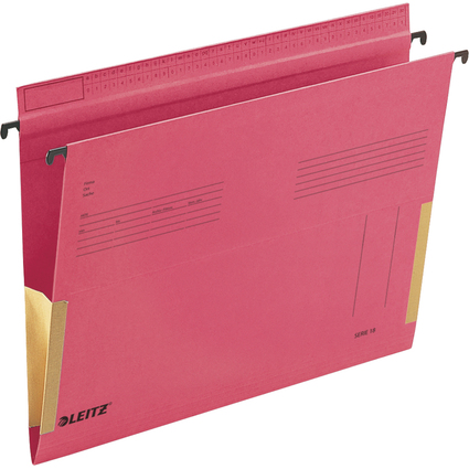 LEITZ Dossiers suspendus SERIE 18, A4, avec soufflets, rouge