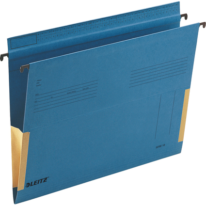 LEITZ Dossiers suspendus SERIE 18, A4, avec soufflets, bleu