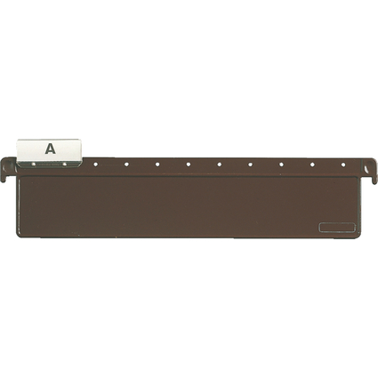 LEITZ Fiche guide pour dossiers suspendus SERIE 18, marron