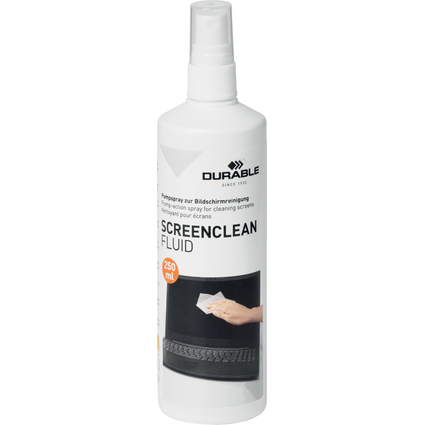 DURABLE Nettoyant pour crans SCREEN FLUID, 250 ml