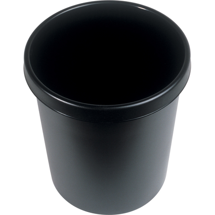helit Corbeille  papier "the german", 30 litres, PE, noir