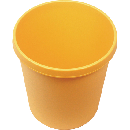 helit Corbeille  papier "the german", 30 litres, PE, jaune