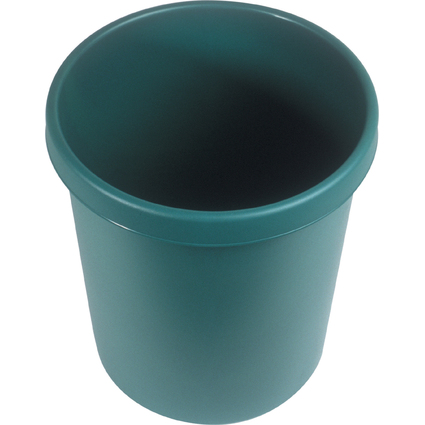 helit Corbeille  papier "the german", rond, 30 litres, vert