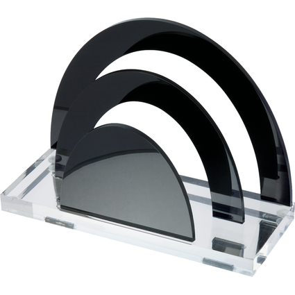 WEDO Trieur  courrier "acrylique exclusif",transparent/noir