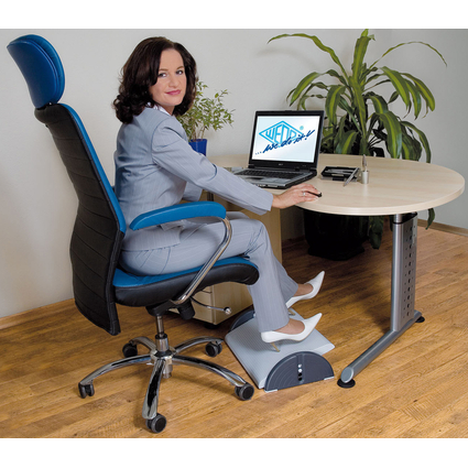 WEDO Repose-pieds Relax Plus, rglable en hauteur, gris