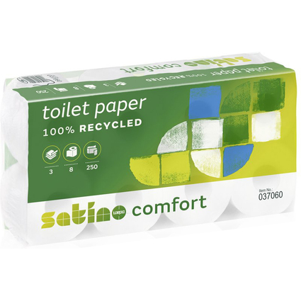 satino by wepa Papier toilette Comfort, 3 couches, extra