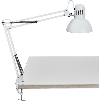 MAUL Lampe de bureau MAULstudy, avec pince, blanc