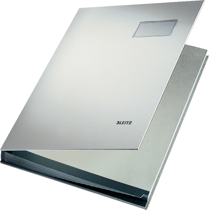 LEITZ parapheur, revtement en PP, 20 compartiments, gris