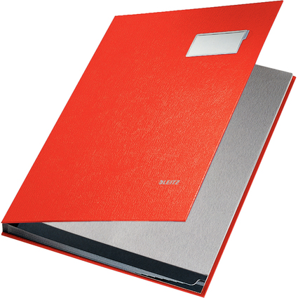LEITZ parapheur, revtement en PP, 10 compartiments, rouge