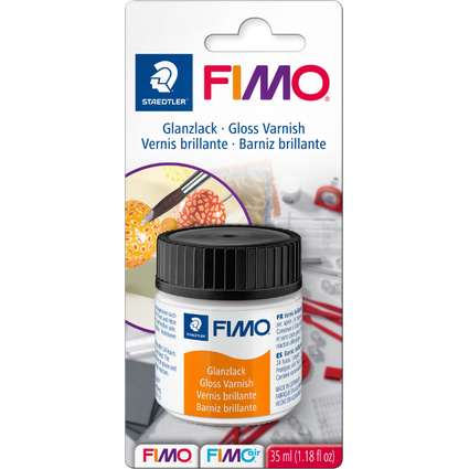 FIMO Vernis brillant, pour 30 feuilles maxi ml dans un verre