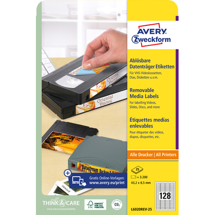 AVERY Zweckform Stick+Lift Etiquette pour diapositives
