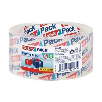 tesa tesapack Ruban adhsif d'emballage crystal clear