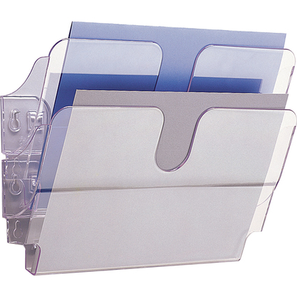 DURABLE Set de porte-brochures mural "FLEXIPLUS 2", A4