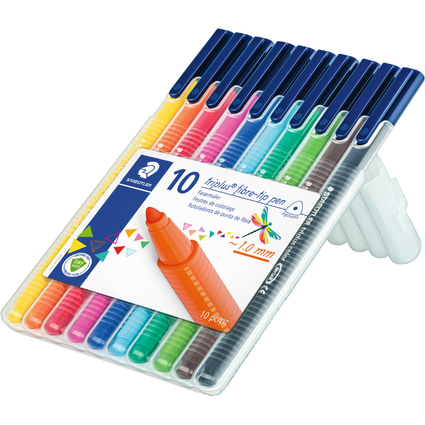 STAEDTLER Feutres triplus, tui de 10