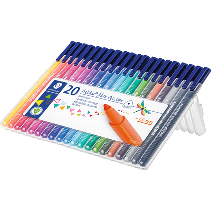STAEDTLER Feutre triplus, tui de 20