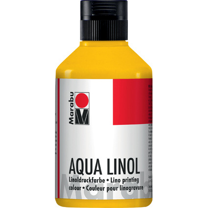 Marabu Couleur pour linogravure Aqua, jaune moyen, 250 ml