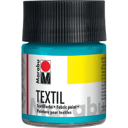 Marabu Peinture pour tissu Textil, 50 ml, turquoise 091
