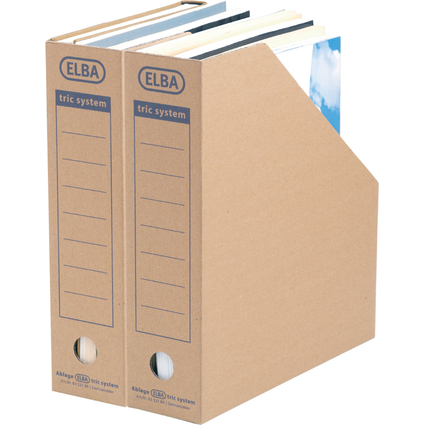 ELBA Porte-revues tric System, marron nature