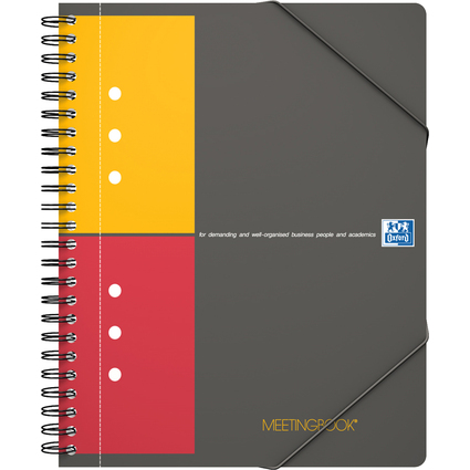 Oxford International Cahier "MEETINGBOOK", quadrill, A5+