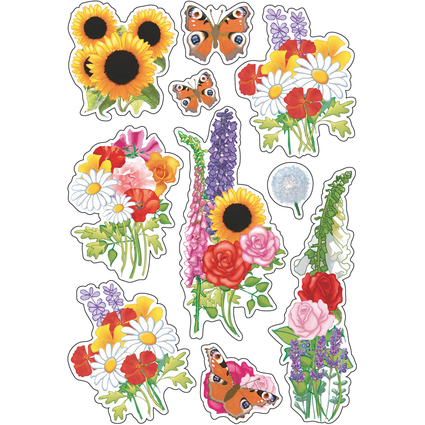 HERMA Autocollants DECOR "Fleurs modernes"
