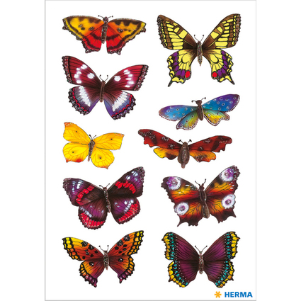 HERMA Autocollants DECOR "Papillons", paillet