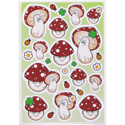 HERMA Sticker DECOR Champignons porte-bonheur