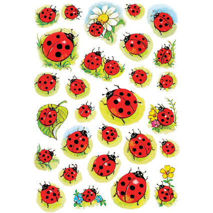 HERMA Sticker DECOR "Coccinelles et fleur"