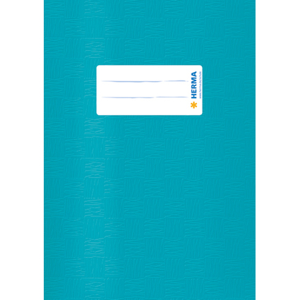 HERMA Protge-cahier, A5, en PP, bleu fonc opaque