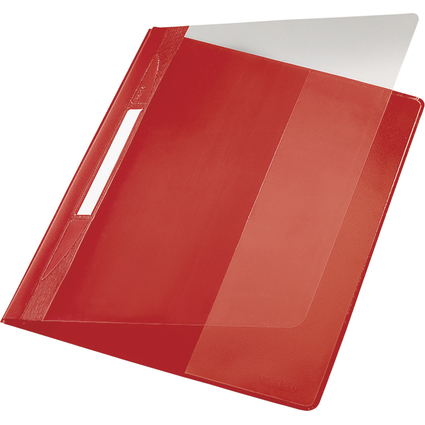 LEITZ Chemise  lamelle Exquisit, format A4+, PVC, rouge,
