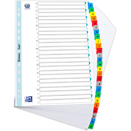 Oxford Intercalaires en carte renforce, A-Z, 26 touches