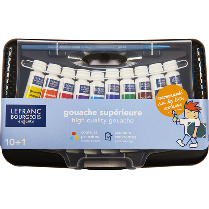 LEFRANC BOURGEOIS Gouache en tube College Box, 10 tubes