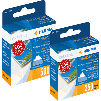 HERMA Transparol Coins-photos, contenu: 250 pices