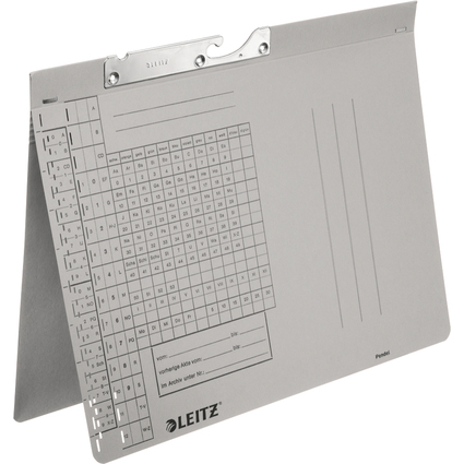 LEITZ dossiers suspendus, A4, reliure administrative, gris