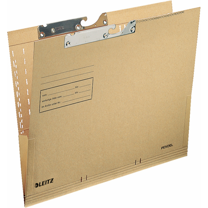 LEITZ Dossiers suspendus, A4, avec soufflets, soude